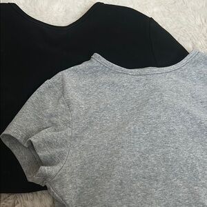Classic Black and Gray Women's Tops
